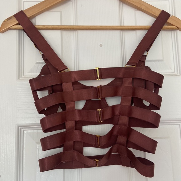 Brown Harness Strap Top - Picture 3 of 3